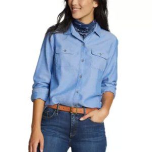 NWT Women's Firelight Flannel Shirt | Small | Baby Blue